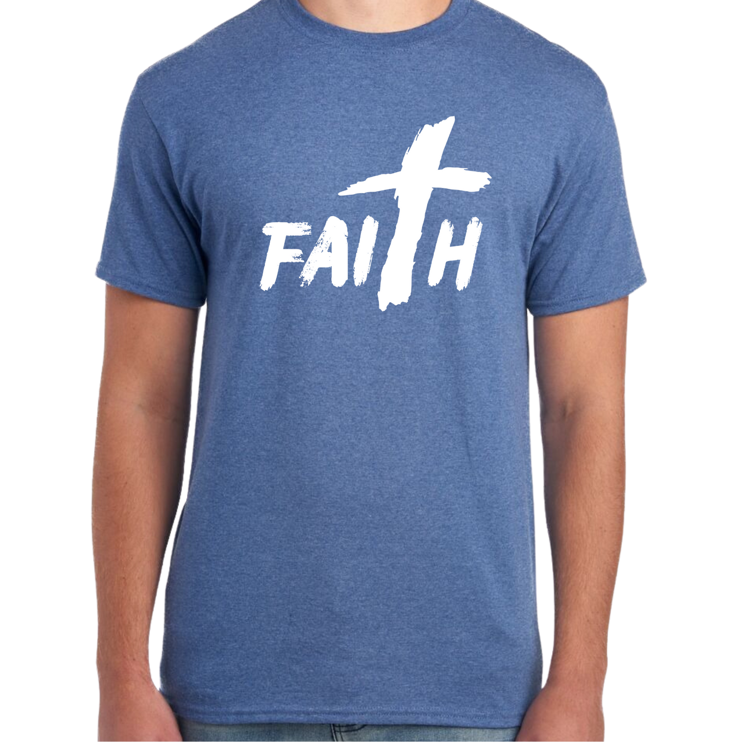 Faith Short Sleeve Unisex T-shirt - Heather Colors
