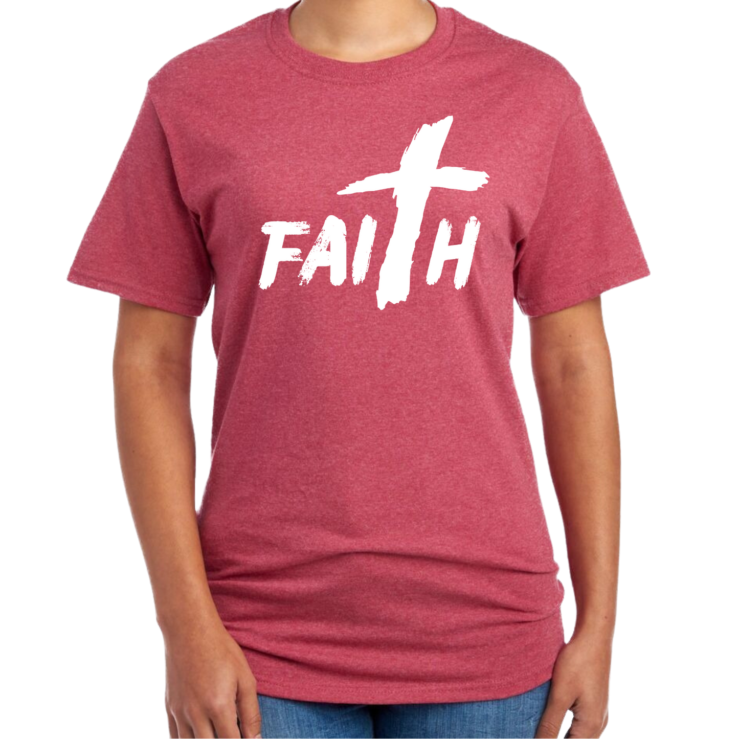 Faith Short Sleeve Unisex T-shirt - Heather Colors