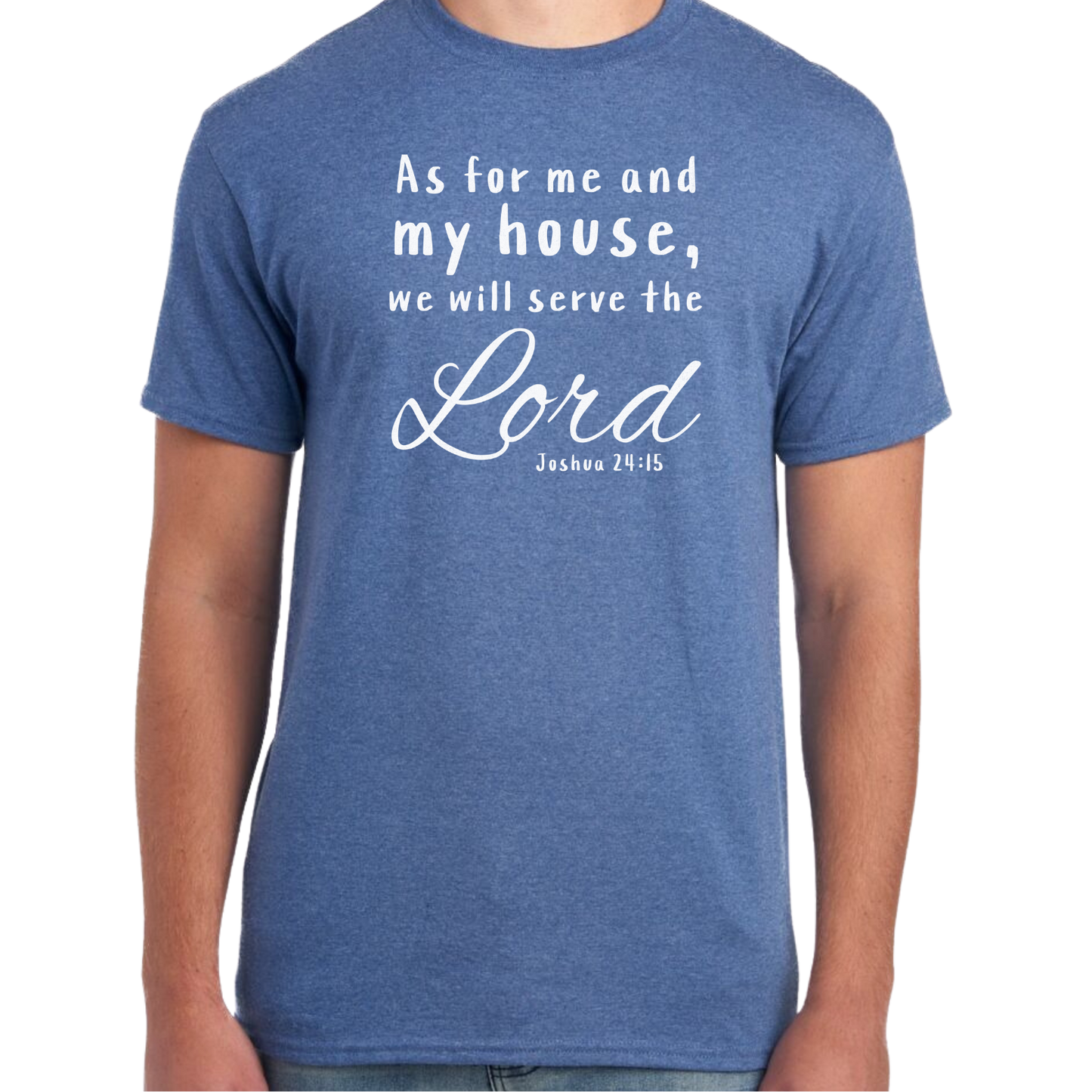 Serve The Lord Short Sleeve Unisex T-shirt - Heather Colors