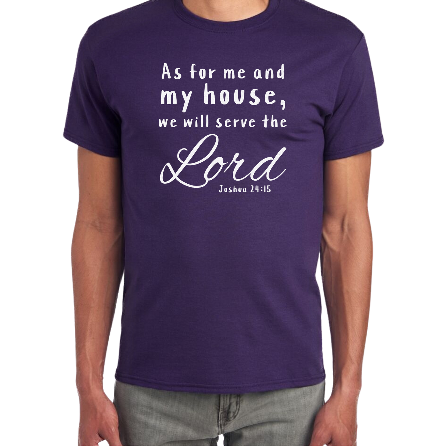 Serve The Lord Short Sleeve Unisex T-shirt - Solid Colors