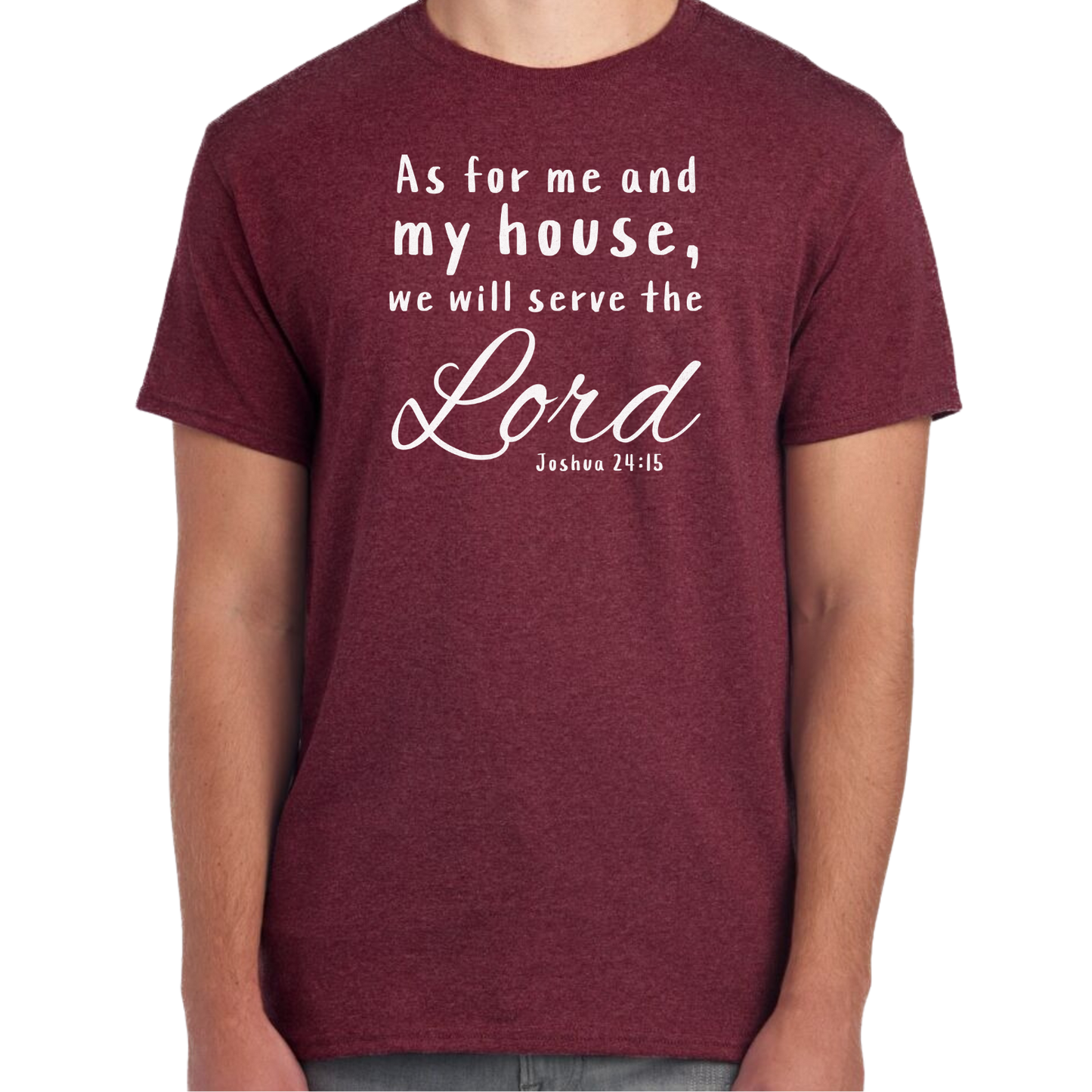 Serve The Lord Short Sleeve Unisex T-shirt - Heather Colors