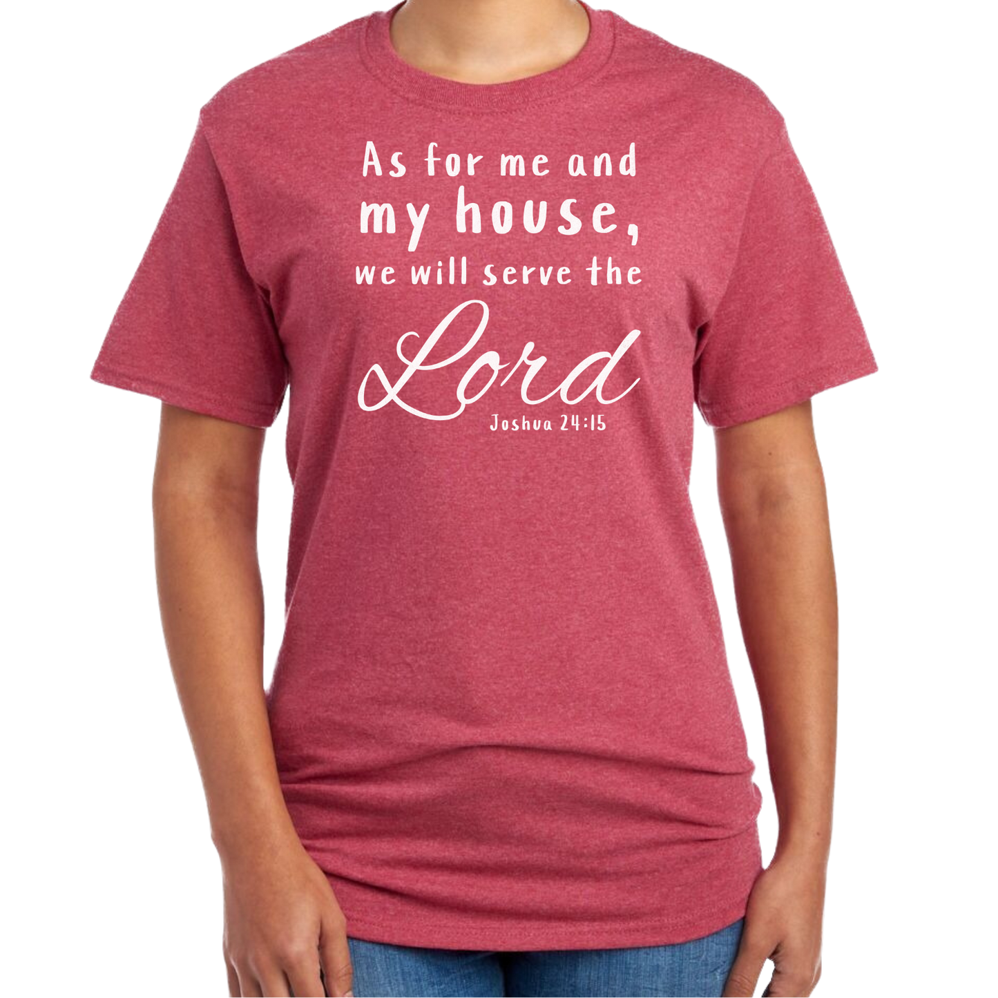 Serve The Lord Short Sleeve Unisex T-shirt - Heather Colors