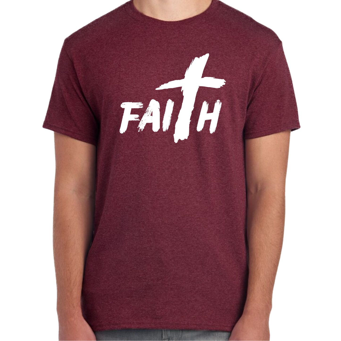 Faith Short Sleeve Unisex T-shirt - Heather Colors