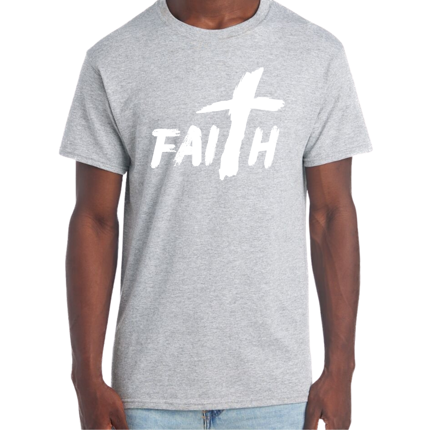 Faith Short Sleeve Unisex T-shirt - Heather Colors
