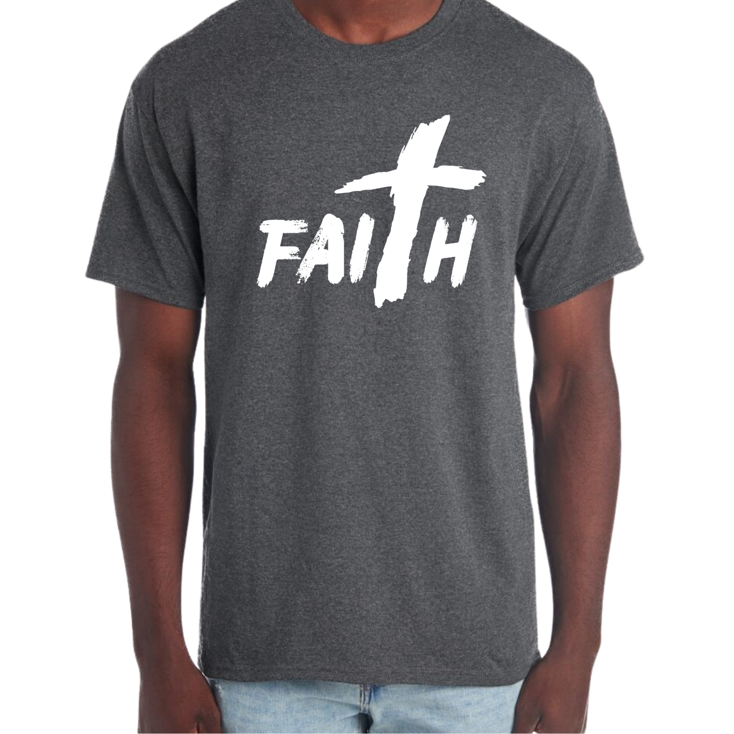 Faith Short Sleeve Unisex T-shirt - Heather Colors