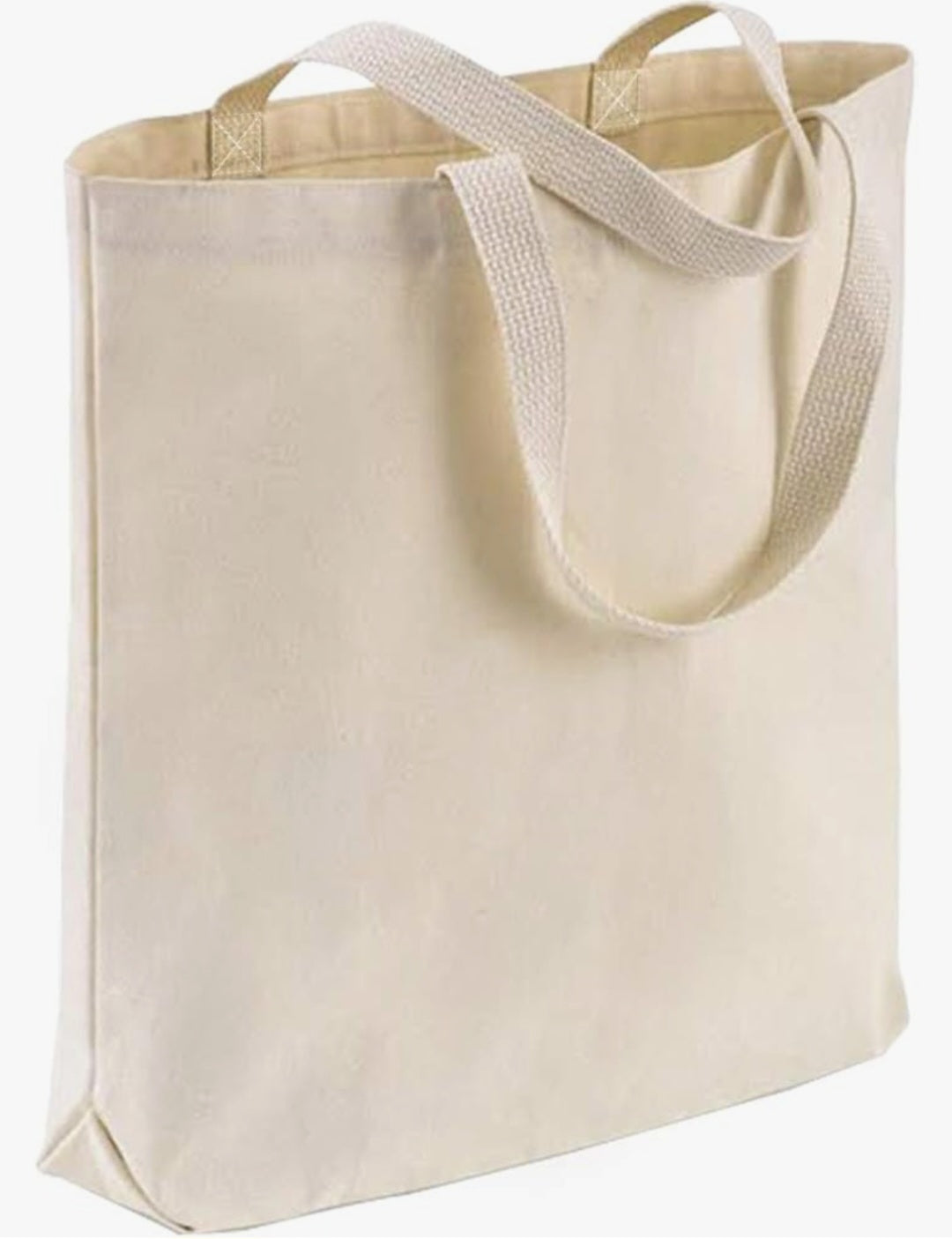 Full Color Design - Customized Sturdy Canvas Tote Bag with Bottom Gusset 15"W x 16"H x 3"G