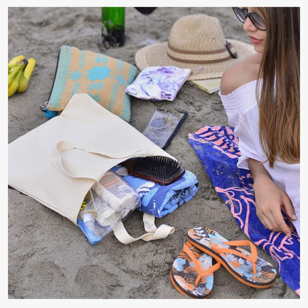 Full Color Design - Customized Sturdy Canvas Tote Bag with Bottom Gusset 15"W x 16"H x 3"G