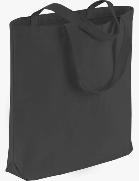 Full Color Design - Customized Sturdy Canvas Tote Bag with Bottom Gusset 15"W x 16"H x 3"G