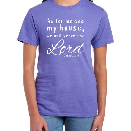 Serve The Lord Short Sleeve Unisex T-shirt - Solid Colors