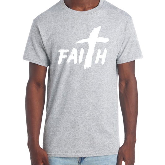 Faith Short Sleeve Unisex T-shirt - Heather Colors