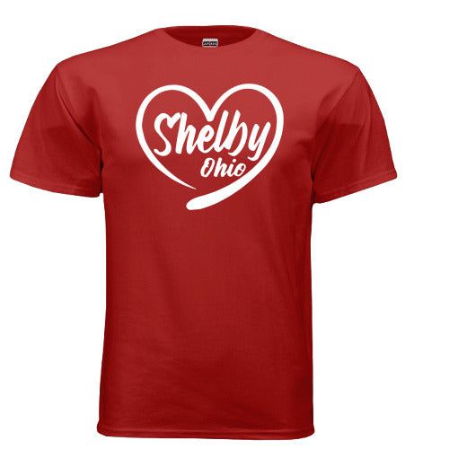 SHELBY OHIO HEART SHORT SLEEVE T-SHIRT