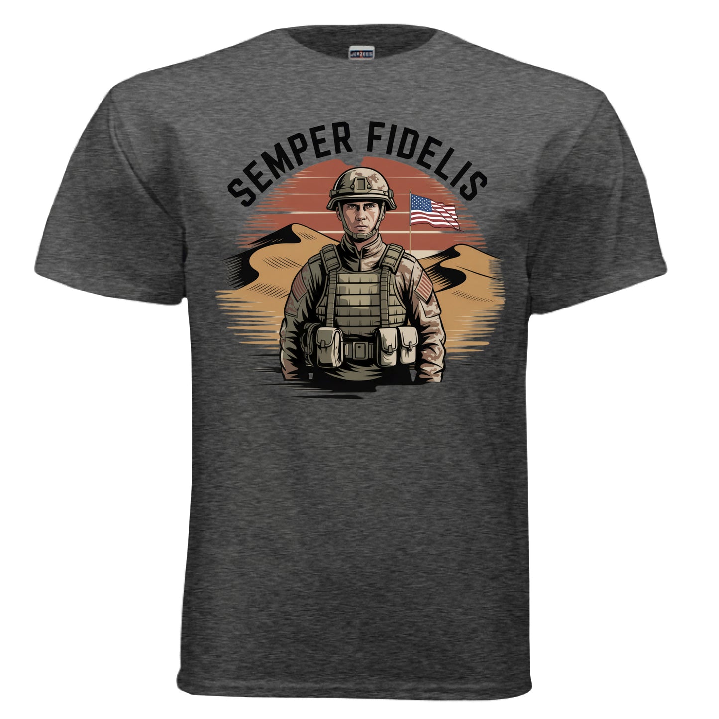 BLACK HEATHER - FRONT